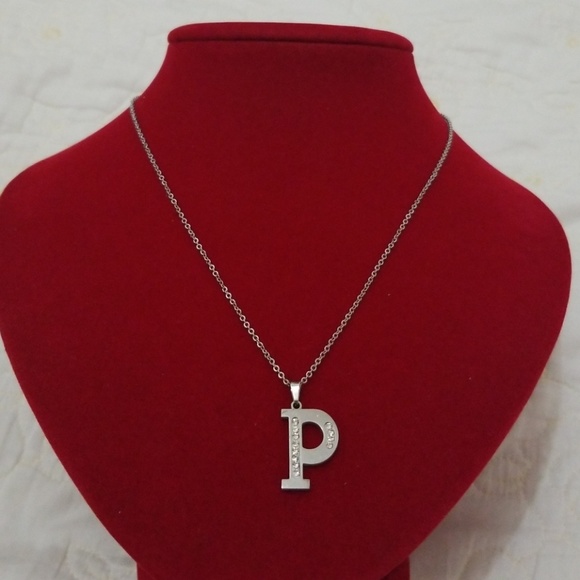 N/A Jewelry - Letter P Pendant With Necklace Set